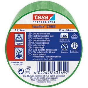 Tesa Isoleringstape, Grøn, 50 Mm, 25 Meter Tesa Isoleringstape, Grøn, 50 Mm, 25 Meter