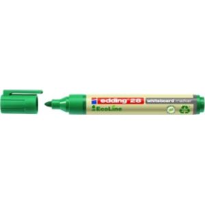 10 Stk Edding Whiteboard Marker Ecoline 28, Rund Spids, Grøn 10 Stk Edding Whiteboard Marker Ecoline 28, Rund Spids, Grøn
