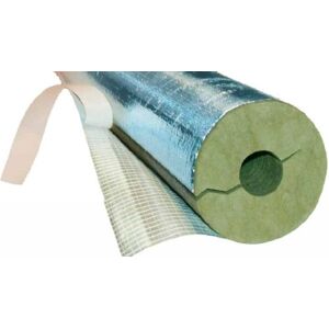 Rockwool Rørskål 20 Mm Isolering Med Alu Og Tape Til 22 Mm Rør - Længde 100 Cm