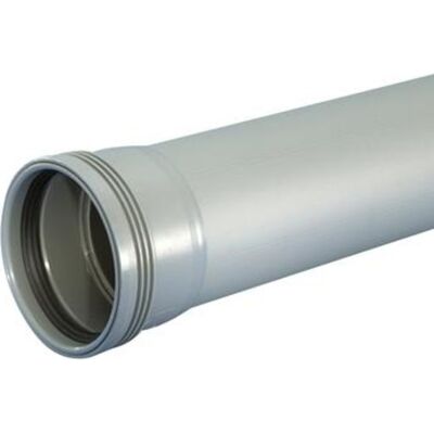 Wavin Wafix Afløbsrør, Ø110 Mm, 2000 Mm, Plast, Grå Wavin Wafix Afløbsrør, Ø110 Mm, 2000 Mm, Plast, Grå