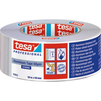 Tesa 63652 Aluminiumstape, 50 Mm, 50 Meter Tesa 63652 Aluminiumstape, 50 Mm, 50 Meter