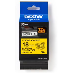 Brother Tape Tzes641, Sort/gul, 18 Mm X 8 M