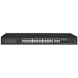 Lan-com Switch 24-Port 10/100/1000 Uplink 4-Port Gigabit La-Sw-G0424-S