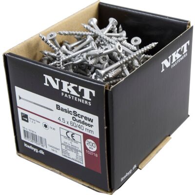 NKT Fasteners Nkt Ruspert 1000 Spunskrue, Med Undersænket Hoved, 5,0x120 Mm, 200 Stk NKT Fasteners Nkt Ruspert 1000 Spunskrue, Med Undersænket Hoved, 5,0x120 Mm, 200 Stk
