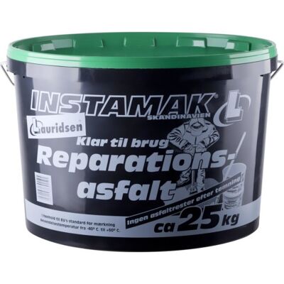 Instamak Reparationsasfalt 25 Kg, 0-8 Mm, Grøn Instamak Reparationsasfalt 25 Kg, 0-8 Mm, Grøn