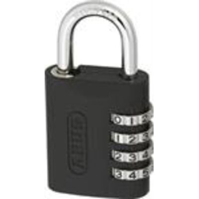 Abus Kodelås 158kc/45 AP054 - Zink, sort Abus Kodelås 158kc/45 AP054 - Zink, sort