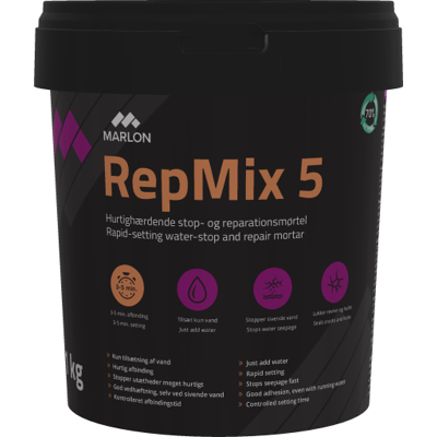 Marlon Repmix 5 Stop- Og Reparationsmørtel, 1 Kg Marlon Repmix 5 Stop- Og Reparationsmørtel, 1 Kg