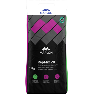 Marlon Reparationsmørtel Repmix 20, Med Hank, 15 Kg Marlon Reparationsmørtel Repmix 20, Med Hank, 15 Kg