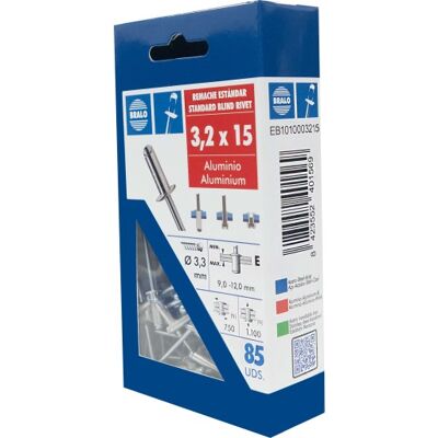 Bralo Nitte 3,2 X 15 Mm, 85 Stk. Bralo Nitte 3,2 X 15 Mm, 85 Stk.