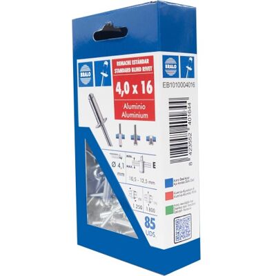 Bralo Nitte 4,0 X 16 Mm, 85 Stk. Bralo Nitte 4,0 X 16 Mm, 85 Stk.