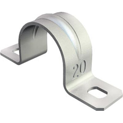 OBO 50 Stk Kabelbøjle 605 G, 43 Mm, 2-Lap, Galvanisk Forzinket (50) OBO 50 Stk Kabelbøjle 605 G, 43 Mm, 2-Lap, Galvanisk Forzinket (50)