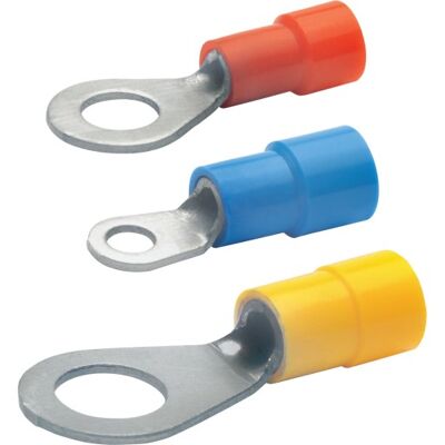 Klauke 100 Stk Ringkabelsko Isoleret M4, Isolerende Muffe Pa, 0,1-0,4 Mm² Klauke 100 Stk Ringkabelsko Isoleret M4, Isolerende Muffe Pa, 0,1-0,4 Mm²