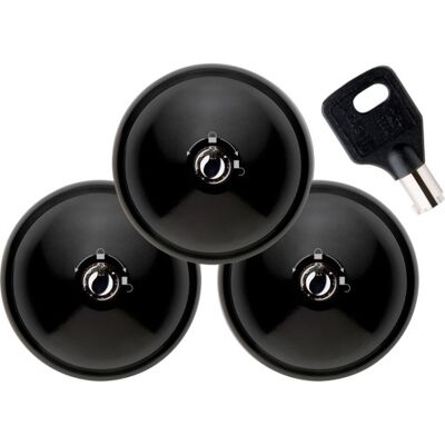 SmartVan Dørlås Ufo3 Smart Duo, Sort, 3 Stk SmartVan Dørlås Ufo3 Smart Duo, Sort, 3 Stk