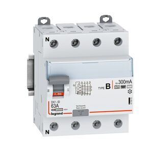 Legrand Fejlstrømsafbryder Dx3 Rcd Pfi 63a 300ma, 4p, 4m, 10ka, Type B