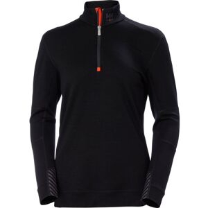 Helly Hansen Workwear Helly Hansen Lifa Dame Termoundertrøje Half Zip Med Merinould, Sort, Xs Helly Hansen Workwear Helly Hansen Lifa Dame Termoundertrøje Half Zip Med Merinould, Sort, Xs