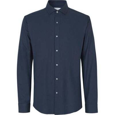 Seven Seas Hybrid Modern Fit Skjorte, Navy, 2xl Seven Seas Hybrid Modern Fit Skjorte, Navy, 2xl