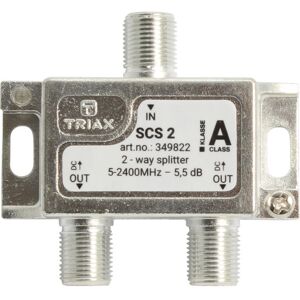 Antenne 2-Fordeler, Scs 2, 4,2/6,7db, 5-2400 Mhz Antenne 2-Fordeler, Scs 2, 4,2/6,7db, 5-2400 Mhz