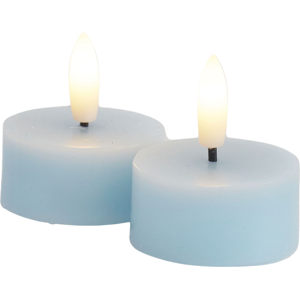 Sirius Sille Fyrfadslys 2 Stk. Sæt, Ø4,5xh2,2cm, Blue Skye Sirius Sille Fyrfadslys 2 Stk. Sæt, Ø4,5xh2,2cm, Blue Skye