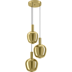 Eglo Fruitera Klyngependel I Børstet Messing Og Guld Eglo Fruitera Klyngependel I Børstet Messing Og Guld