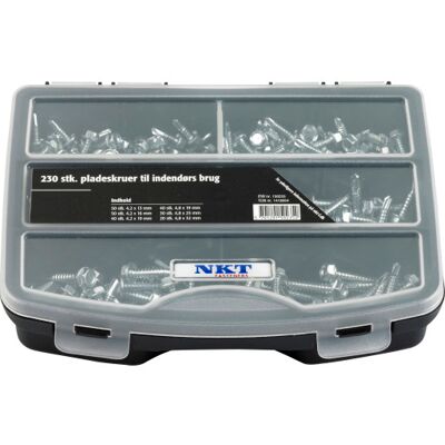 NKT Fasteners Nkt Sortimentskasse M/230 Ventilationsskruer NKT Fasteners Nkt Sortimentskasse M/230 Ventilationsskruer