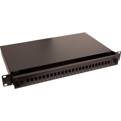Lan-com Fiber Udtræksboks 24xsc Simplex/lc Duplex Sort 1he Lan-com Fiber Udtræksboks 24xsc Simplex/lc Duplex Sort 1he