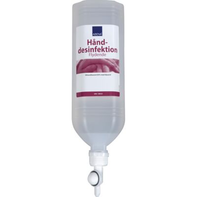 12 Stk Abena Hånddesinfektion, Til Ståldispenser, 85% Ethanol, 1000 Ml 12 Stk Abena Hånddesinfektion, Til Ståldispenser, 85% Ethanol, 1000 Ml