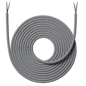 Nielsen Light Stofledning, 4 Meter, Sort/hvid