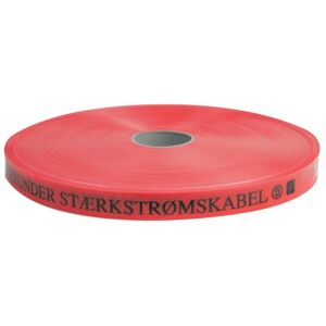 Letbæk Plast Markeringsbånd 25x0,3 Mm, Rød