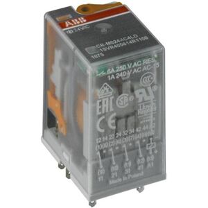 ABB 10 Stk Sokkelrelæ Cr-M230ac3l, 3co, 230v Ac Med Led