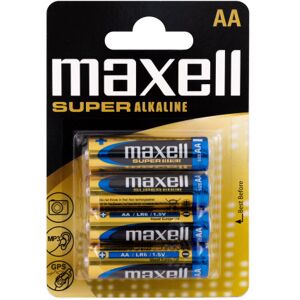 Maxell Aa Alkaline Premium Batterier - 4 Stk.