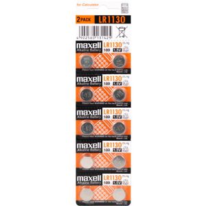 Maxell Lr1130 Alkaline Batterier - 10 Stk.