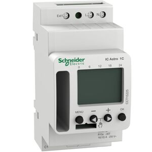 Schneider Electric Schneider Skumringstimer Ic Astro, Digital, Ugeprogram, 1 Kanal, Smart