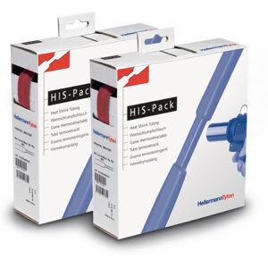 HellermannTyton Krympeflex Box 2:1, Ø6,4/3,2 Mm, Rød, 5m, Uden Lim