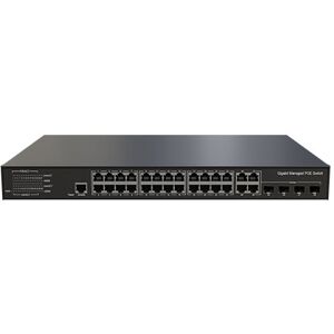 Lan-com 24-Port 10/100/1000 Poe Port 1-24 Support 30w