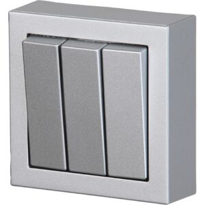 ABB Afbryder Tripel Komplet Udvendig 16a Alu ABB Afbryder Tripel Komplet Udvendig 16a Alu