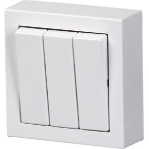 ABB Afbryder Tripel Komplet Udvendig 16a Hvid ABB Afbryder Tripel Komplet Udvendig 16a Hvid