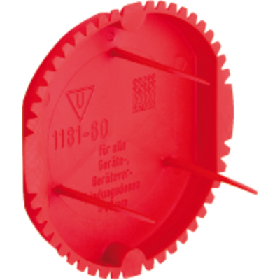 Kaiser 1181-60 Signalhylster - Rød, 60mm, Plast Kaiser 1181-60 Signalhylster - Rød, 60mm, Plast