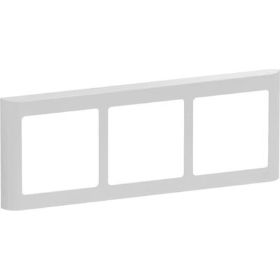 Lauritz Knudsen Lk Fuga Soft 63 Designramme, 3x1 Modul, Lysegrå Lauritz Knudsen Lk Fuga Soft 63 Designramme, 3x1 Modul, Lysegrå
