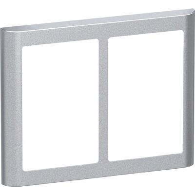 Lauritz Knudsen Lk Fuga Soft 63 Ramme, 2x1,2 Modul, Metallic Lauritz Knudsen Lk Fuga Soft 63 Ramme, 2x1,2 Modul, Metallic