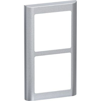 Lauritz Knudsen Lk Fuga Soft 63 Ramme, 2x1 Modul, Lodret, Metallic Lauritz Knudsen Lk Fuga Soft 63 Ramme, 2x1 Modul, Lodret, Metallic