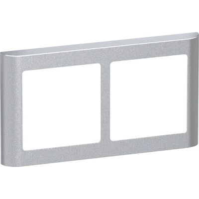 Lauritz Knudsen Lk Fuga Soft 63 Ramme, 2x1 Modul, Vandret, Metallic Lauritz Knudsen Lk Fuga Soft 63 Ramme, 2x1 Modul, Vandret, Metallic