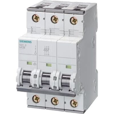 Siemens Modell 5SY6320-7 3P 20A Type C Automatsikring Siemens Modell 5SY6320-7 3P 20A Type C Automatsikring