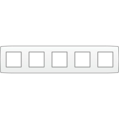 Ramme 5-Modul, Niko Original, Hvid Ramme 5-Modul, Niko Original, Hvid