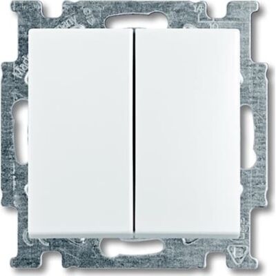 ABB - basic55 Doppelter Korrespondenzschalter - 10A - 1 Modul - Electrical accessory ABB - basic55 Doppelter Korrespondenzschalter - 10A - 1 Modul - Electrical accessory