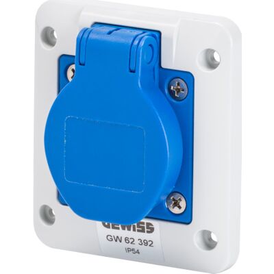 Gewiss Cee Vægudtag, 2p+e, 200-250v, 16a Gewiss Cee Vægudtag, 2p+e, 200-250v, 16a