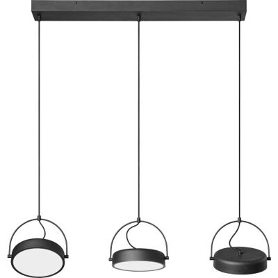 Osram Decor Puck 3 X Pendant Linear 30w/930 Sort Osram Decor Puck 3 X Pendant Linear 30w/930 Sort