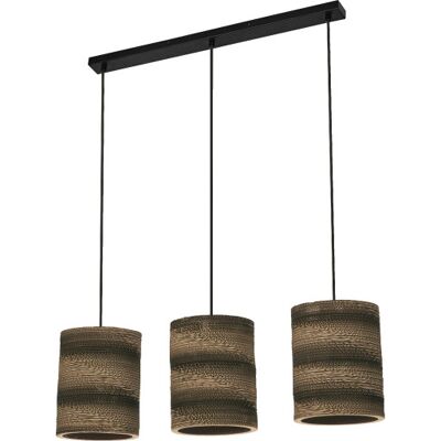 Osram Decor Cardboard Cylinder Pendant 3xe27 Brun Osram Decor Cardboard Cylinder Pendant 3xe27 Brun