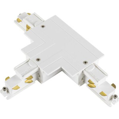 SLV T-Samlestykke T/ S-Track 3f Skinne Jord Inderst Højre Dali, Hvid SLV T-Samlestykke T/ S-Track 3f Skinne Jord Inderst Højre Dali, Hvid