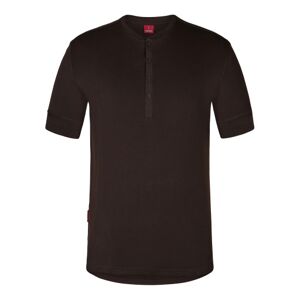 Fe Engel Grandad T-Shirt, 9256, Kortærmet, Moccabrun, Str. S