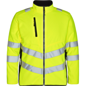 Engel Safety Fleecejakke 1192 High-Vis Gul/sort Kl.2 Str. Xl